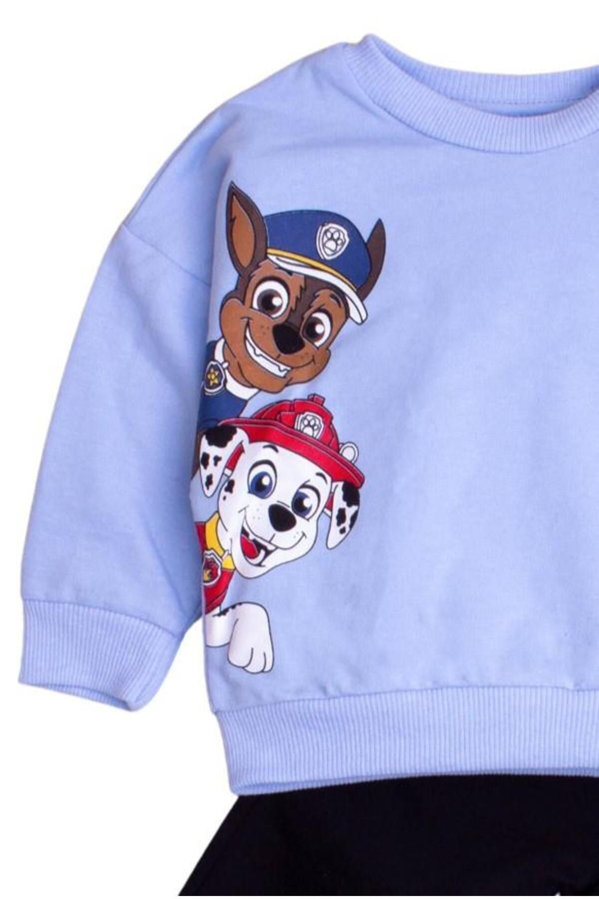 Pamuklu Paw Patrol Baskılı Tatlı Unisex Bebek&çocuk 2'li Alt Üst Eşofman Takım